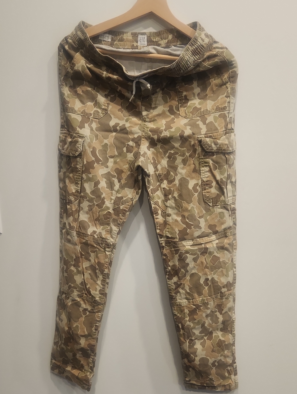 GAP Kids Camouflage Cargo Pants - Tan & Green